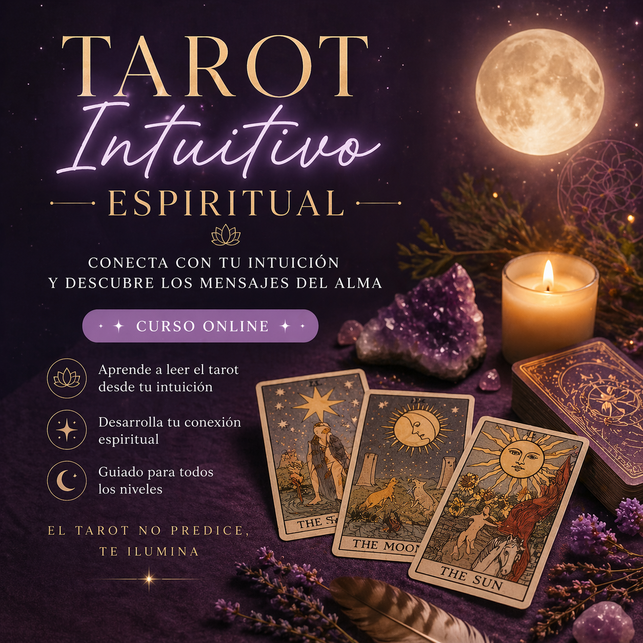 Curso Oficial Tarot Mediúmnico Online | Academia Espiritual Dolors Sánchez